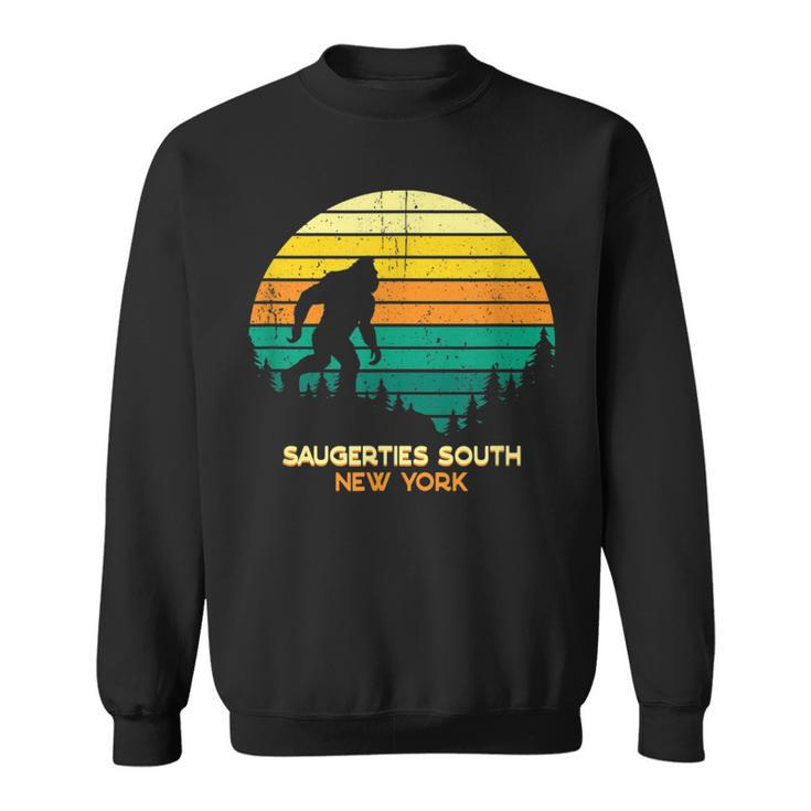 Retro Saugerties South New York Bigfoot Souvenir Sweatshirt