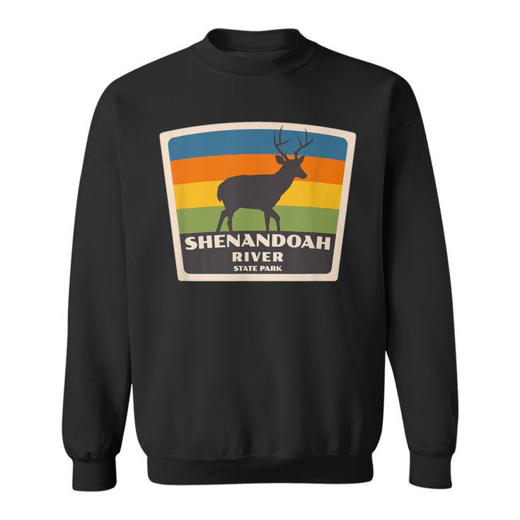 Retro Shenandoah River State Park Virginia Deer Va Souvenir Sweatshirt