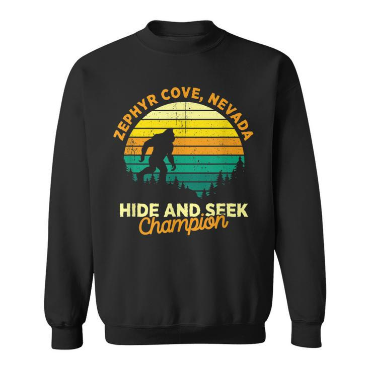 Retro Zephyr Cove Nevada Big Foot Souvenir Sweatshirt