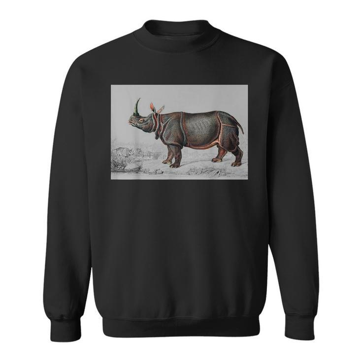 Rhino Indian Rhinoceros Rhino Lover Safari Rhinoceros  Sweatshirt