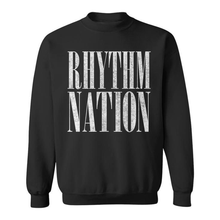 Rhythm Vintage Nation 80S Aesthetic Typography Sweatshirt