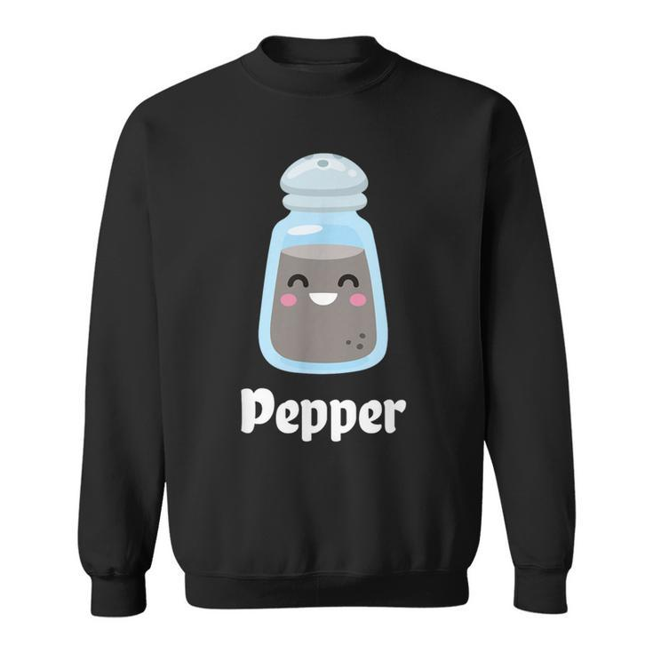 Salt & Pepper Matching Couple Halloween Best Friends Cute Sweatshirt
