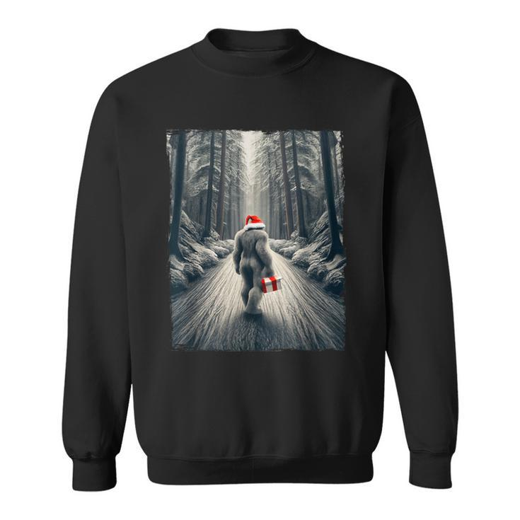 Santa Bigfoot Christmas Sasquatch Believe Sweatshirt