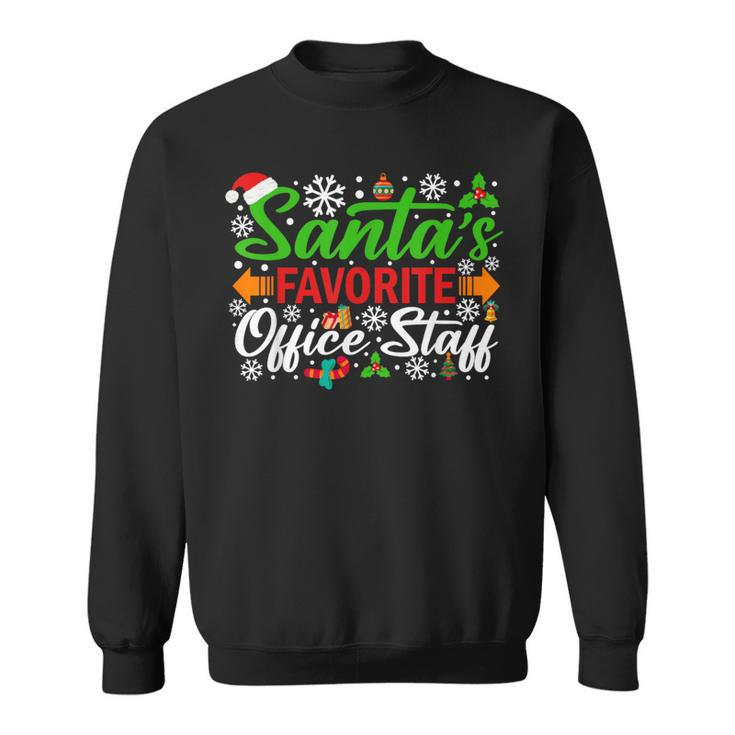 Santa's Favorite Office Staff Christmas Xmas Sweatshirt