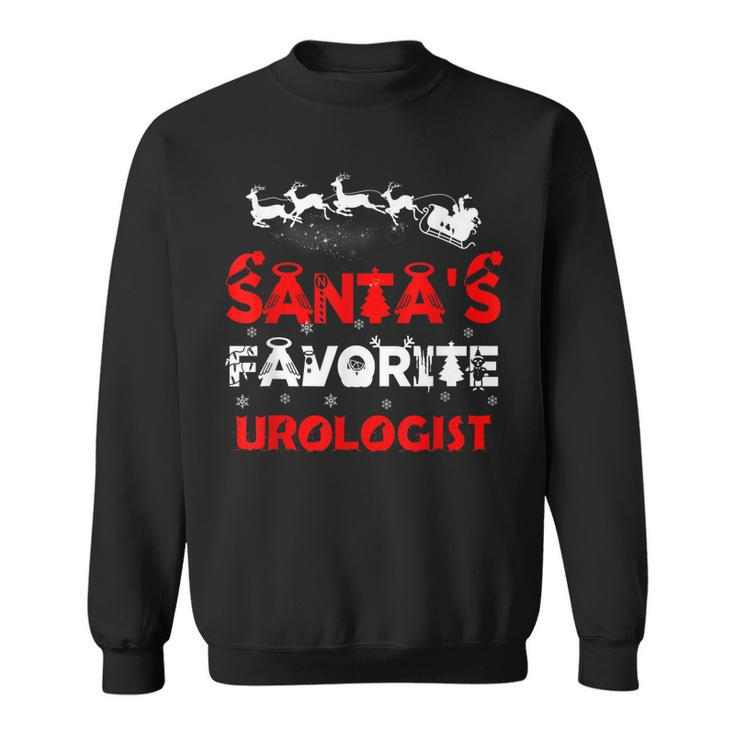 Santas Favorite Urologist Funny Job Xmas Gifts  Sweatshirt