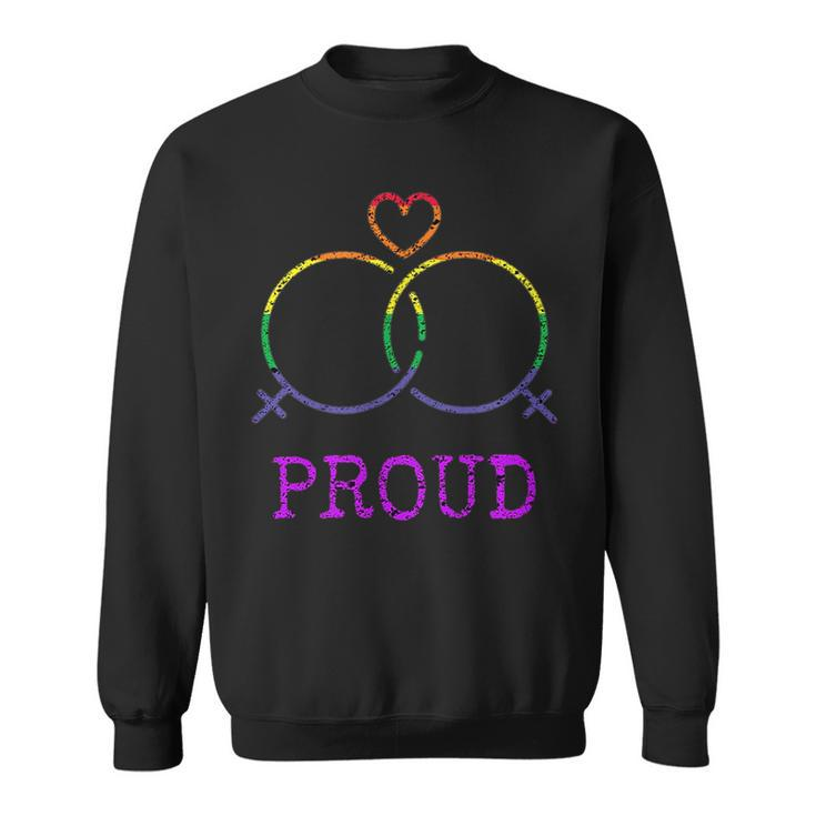 Sapphic Pride WW Lesbian Pride Lgbt  Sweatshirt