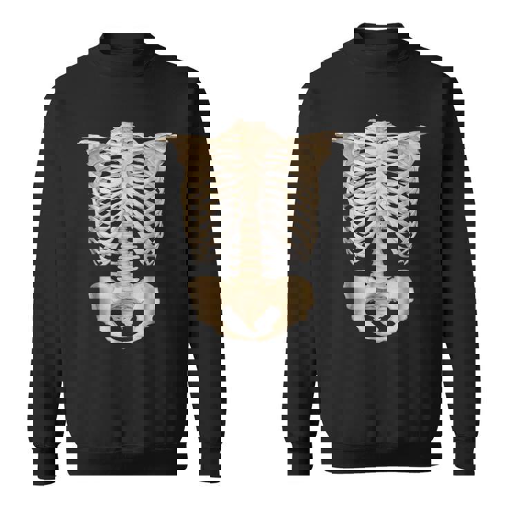 Scary Halloween Anatomy Rib Cage Human SkeletonScary Halloween Sweatshirt