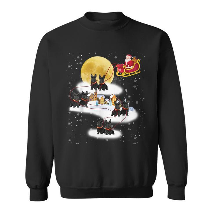 Scottish Terrier Reindeer Christmas 2019 Dog Sweatshirt