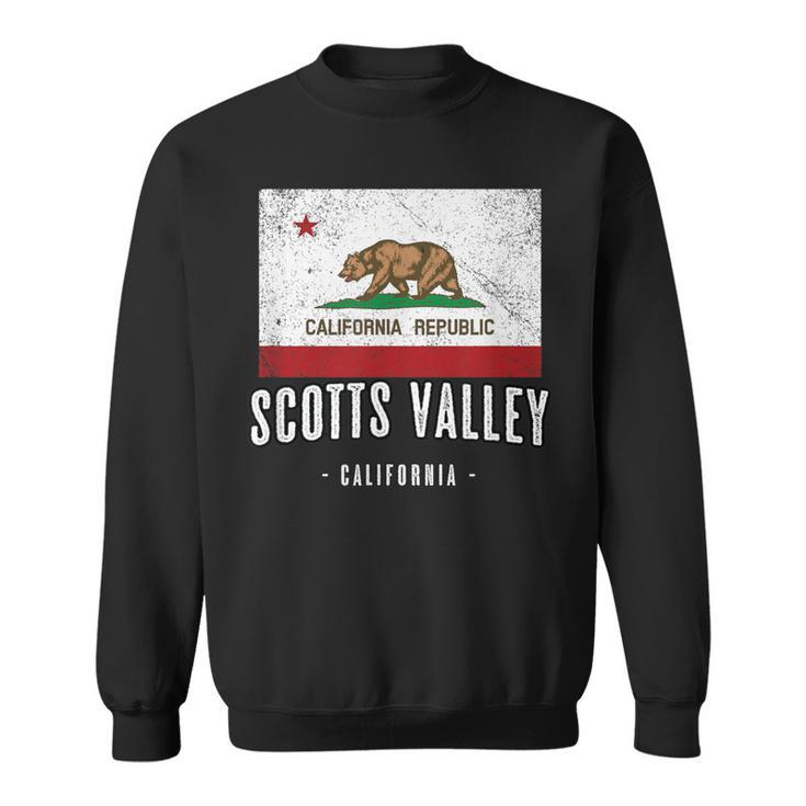 Scotts Valley California Cali City Souvenir Ca Flag Sweatshirt