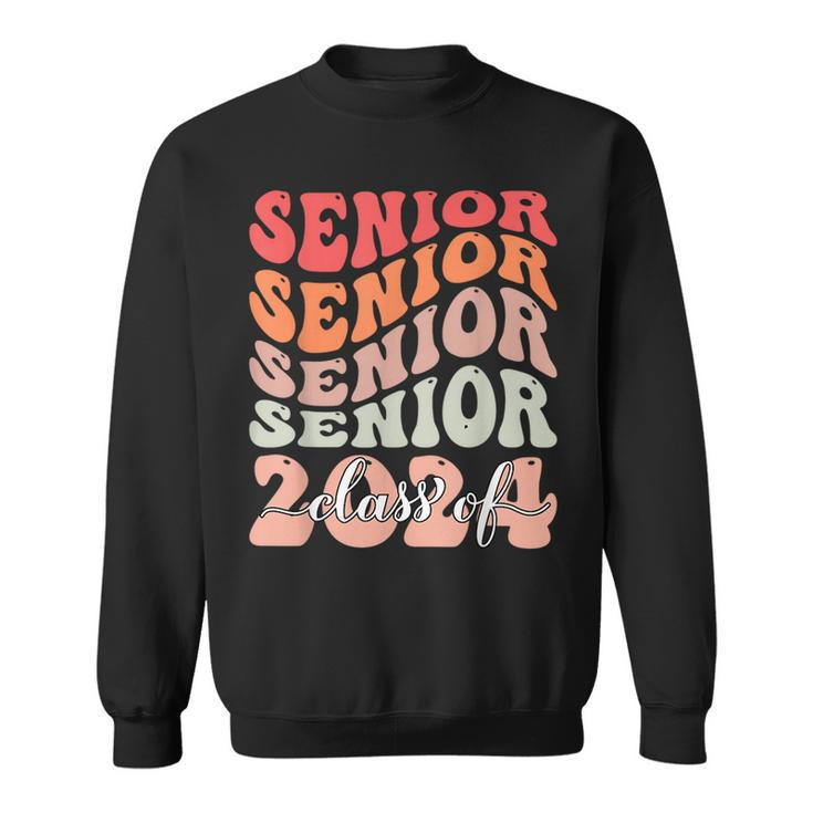 Senior 2024 Class Of 2024 Back To School Graduation 24 Sweatshirt