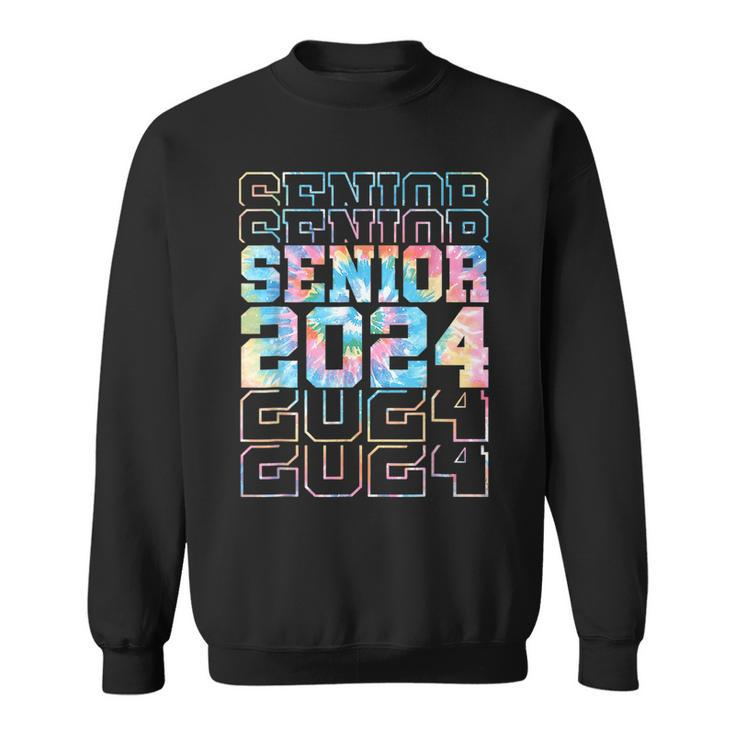 Senior 2024  Class Of 24 High School College Graduation Sweatshirt