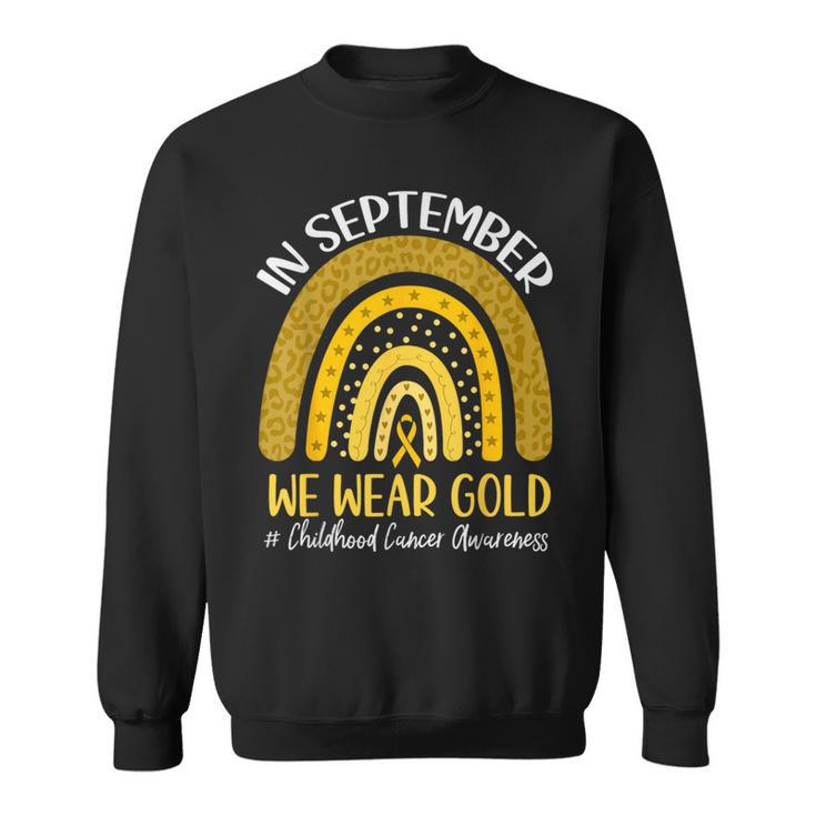 In September We Wear Childhood Cancer Awareness Sweatshirt