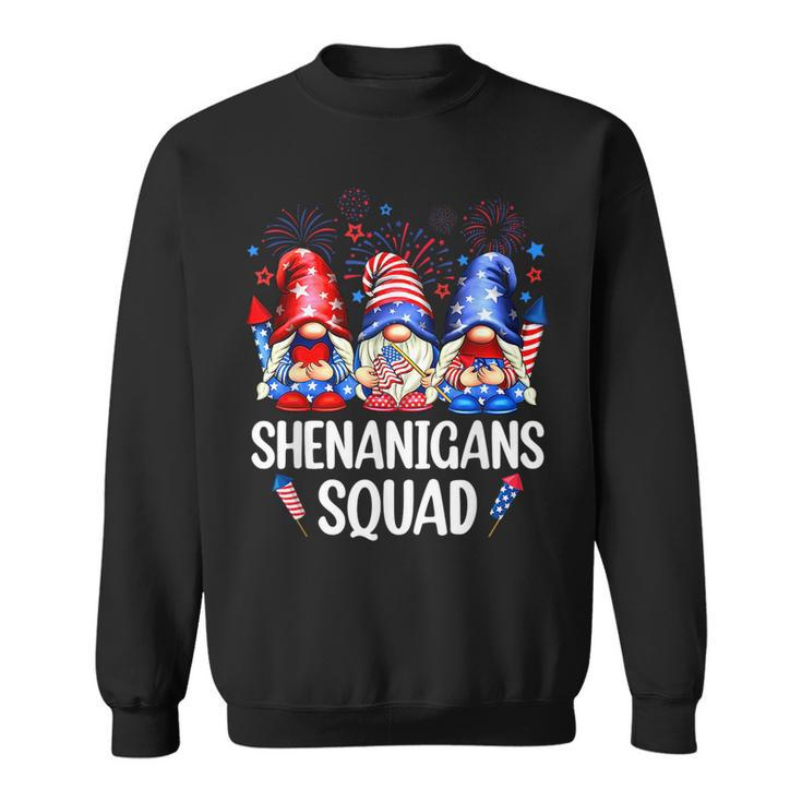Shenanigans Squad Gnomes Usa Independence Day 4Th Of July Sweatshirt
