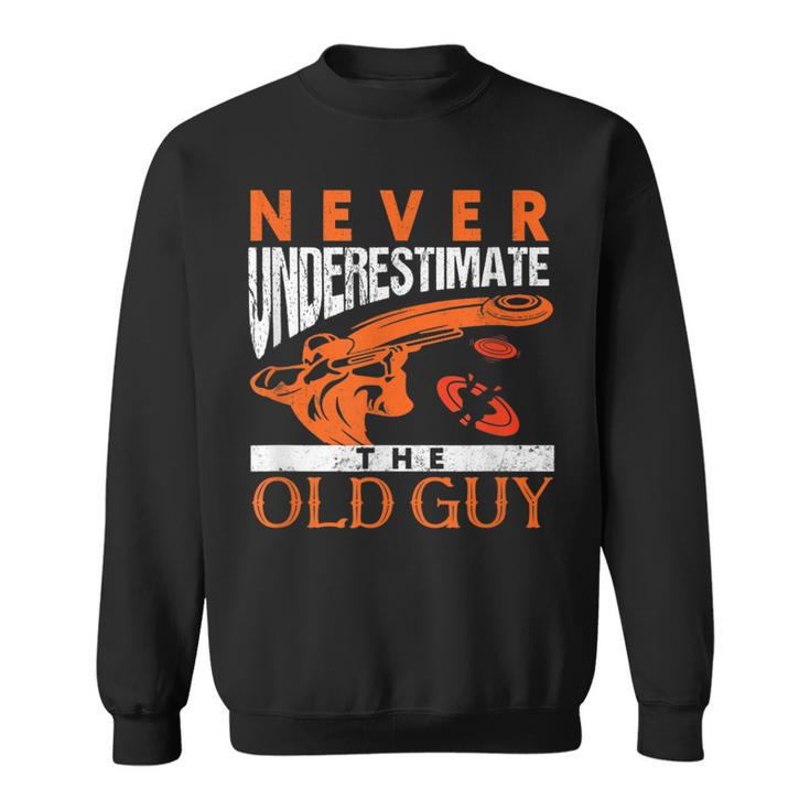 Skeet Shooting Never Underestimate The Old Guy Trap Shooters Gift For Mens Sweatshirt