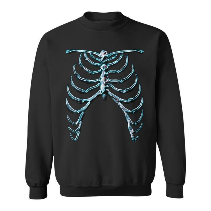 Skeleton Rib Cage Cool Halloween Ver 1B Halloween Sweatshirt