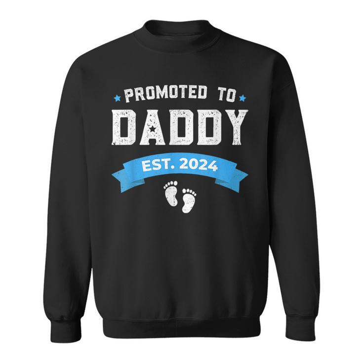 Soon To Be Dad Est 2024 Fathers Day New Dad Vintage Gift  Sweatshirt