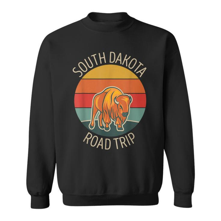 South Dakota Family Road Trip Buffalo Bison Matching Sweatshirt