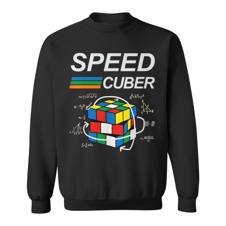 Speed Cuber Competitive Puzzle Speedcubing Players Sweatshirt