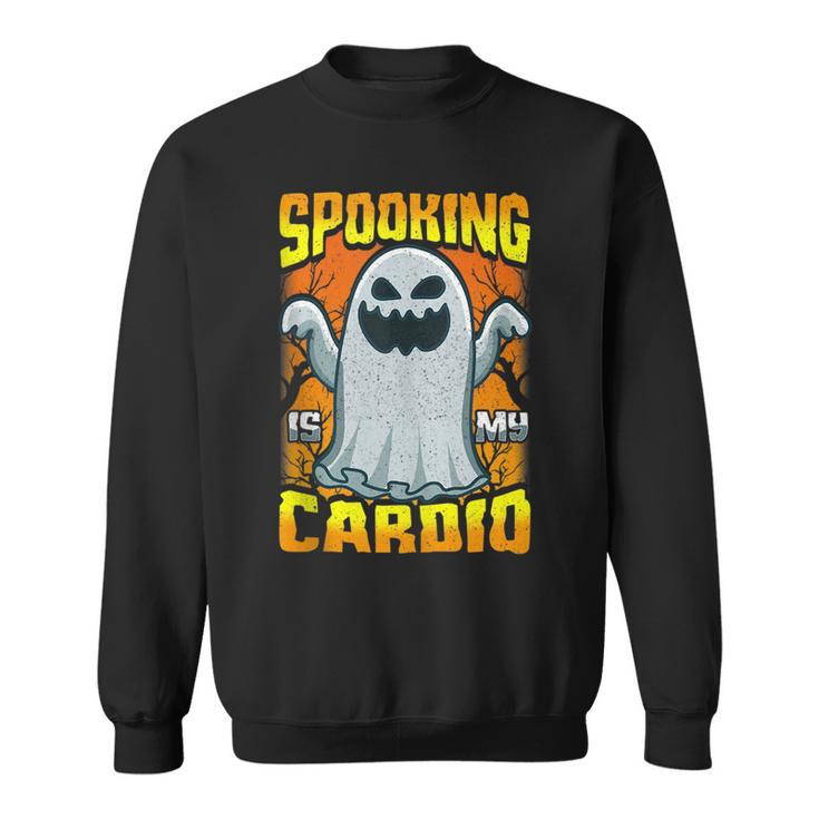 Spooking Is My Cardio Halloween Workout Gym Fitness Exercise Exercise Funny Gifts Sweatshirt