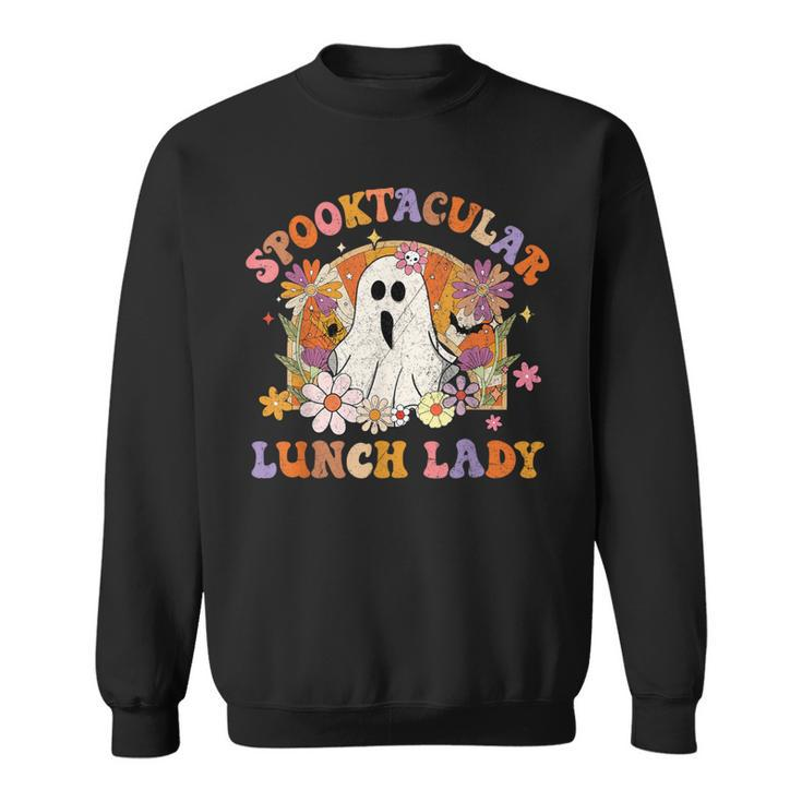 Spooktacular Lunch Lady Happy Halloween Spooky Matching Sweatshirt
