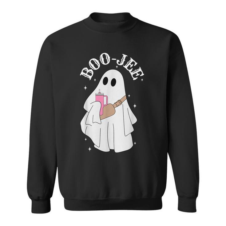 Spooky Season Ghost Halloween Costume Boujee Boo-Jee Sweatshirt