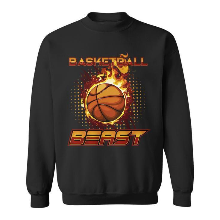 Sports Athletic Motivational Basketball Beast   Sweatshirt