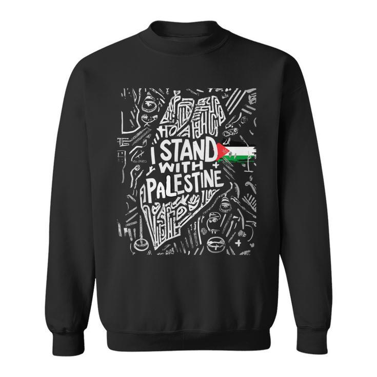 I Stand With Palestine Quote A Free Palestine Sweatshirt