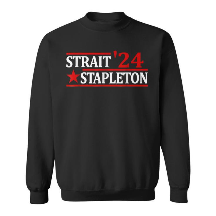 Stapleton Strait 24 Retro Vintage Country Cowboy Western  Sweatshirt