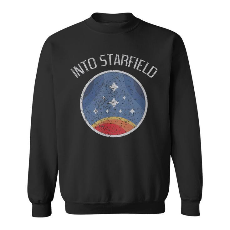 Starfield Star Field Space Galaxy Universe Vintage Sweatshirt
