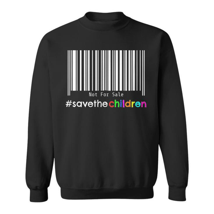 Stop Human Trafficking Bar Code Children Are Not For Sale Sweatshirt