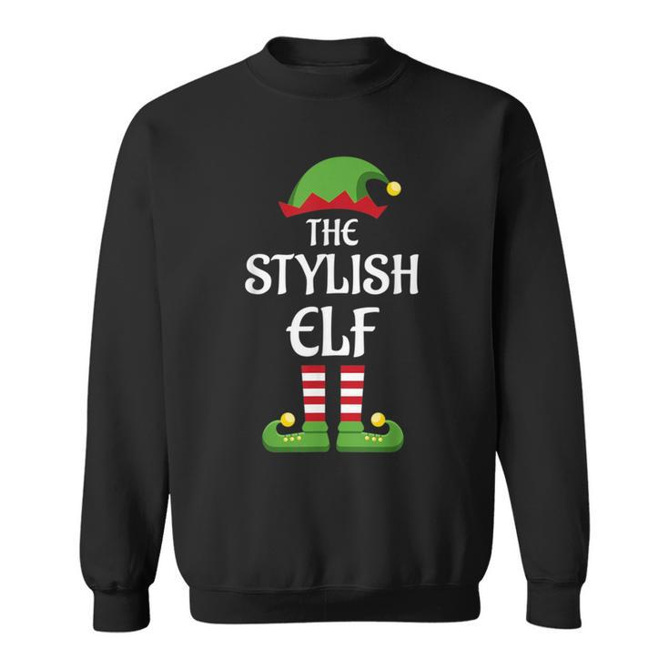 Stylish Elf Family Matching Group Christmas Sweatshirt