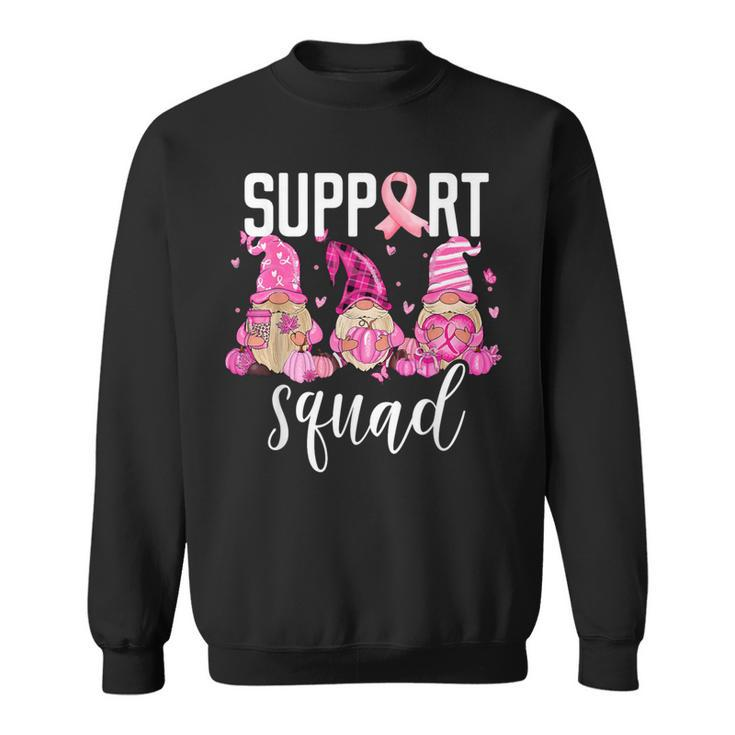 Support Squad Breast Cancer Awareness Gnomes Family Sweatshirt