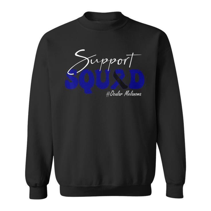 Support Squad Ocular Melanoma Awareness Black & Navy Sweatshirt