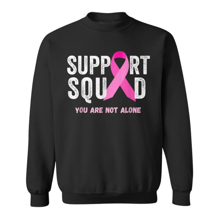 Support Squad Pink Ribbon Breast Cancer Awareness Sweatshirt