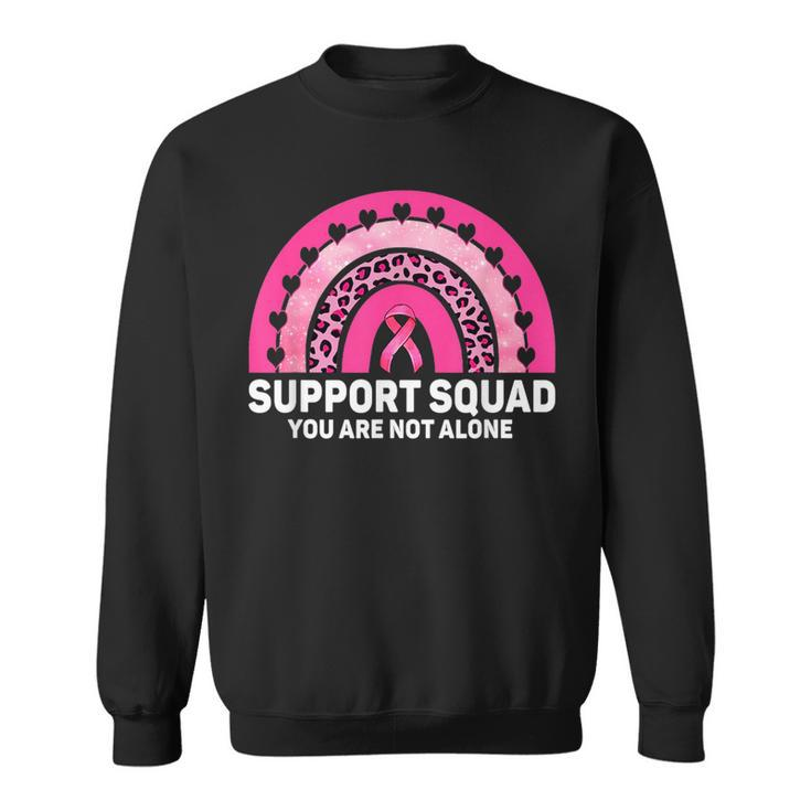 Support Squad Pink Ribbon Warrior Breast Cancer Awareness Breast Cancer Awareness Funny Gifts Sweatshirt