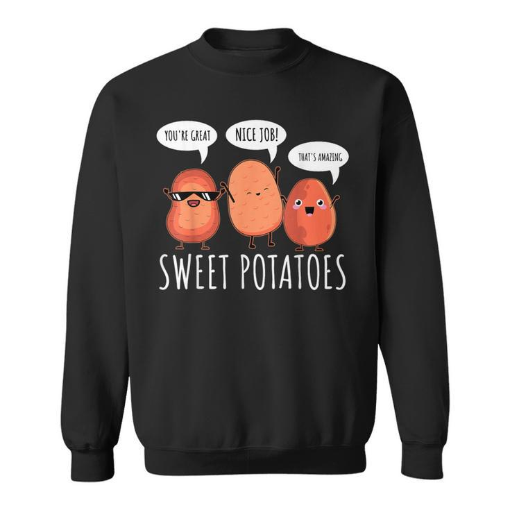 Sweet Potato Motivation Root Vegetable Camote Vegetarian Sweatshirt