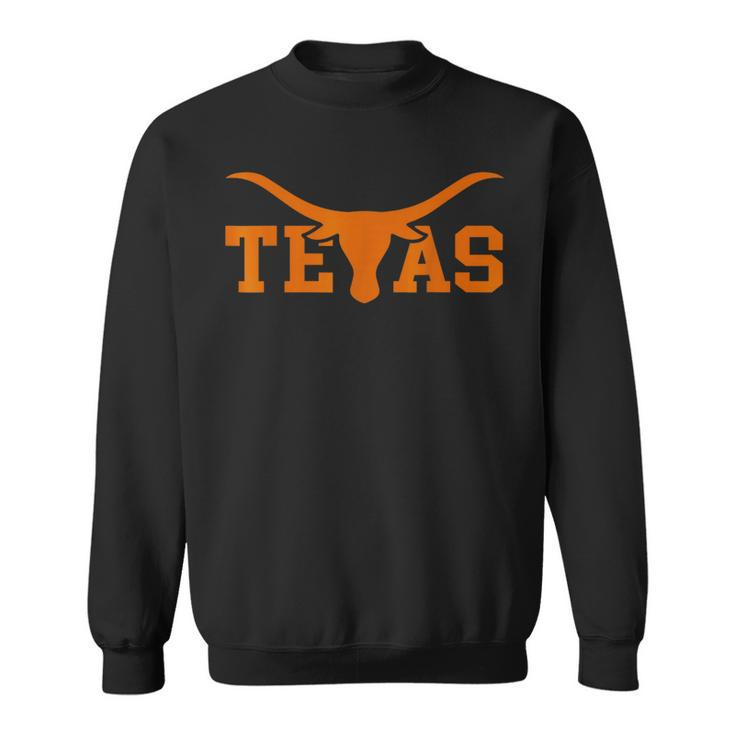 Texas Usa Bull American Font Sweatshirt
