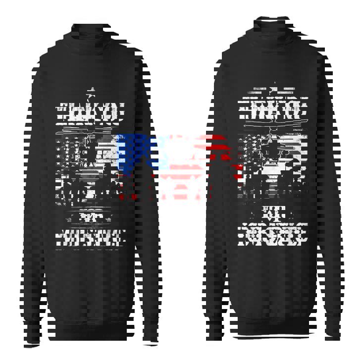 Thank You For Your Service Patriotic Veterans Day Sweatshirt