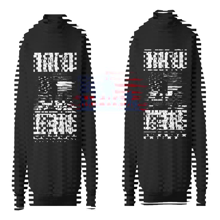 Thank You Veterans Day Memorial Day Partiotic Military Usa Sweatshirt
