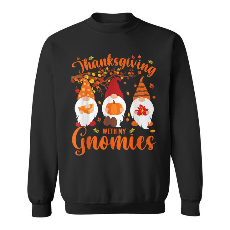 Thanksgiving With My Gnomies Autumn Gnomes Lover Sweatshirt
