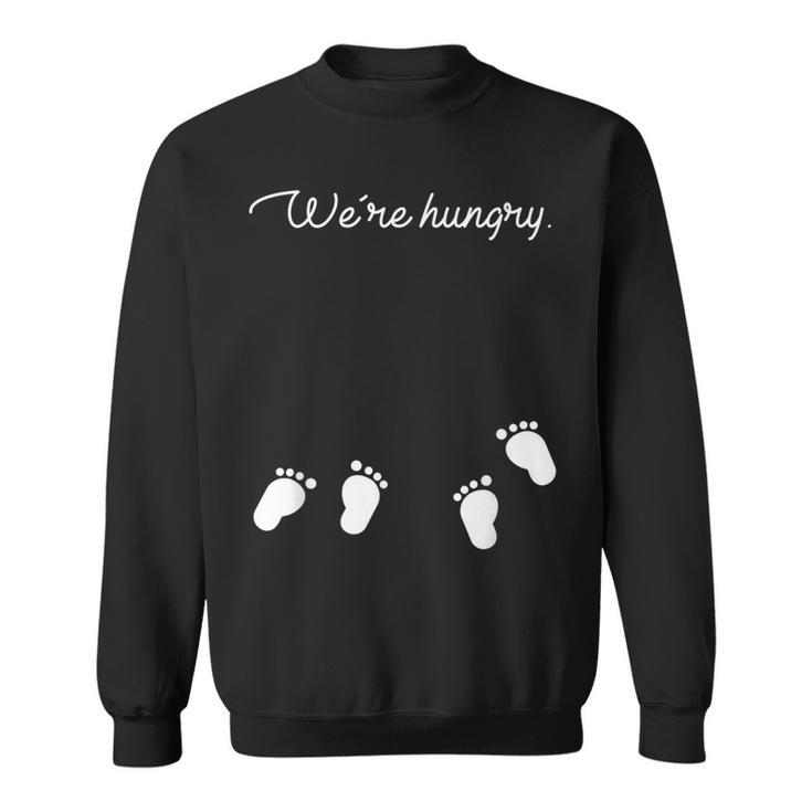 Thanksgiving Twins Pregnancy Announcement  Gift Sweatshirt