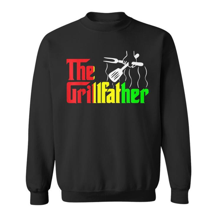 The Grill-Father Junenth Funny Bbq Chef African American  Sweatshirt