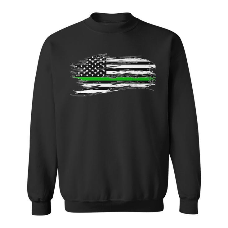 The Thin Green Line Federal Agents Game Wardens Pride Honor   Sweatshirt