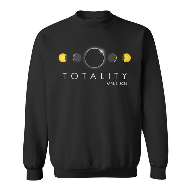 Total Solar Eclipse April 8 2024 Phases Totality  Sweatshirt