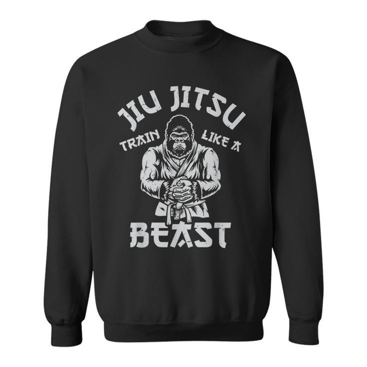 Train Like A Beast Brazilian Bjj Jiu Jitsu Jew Jitsu Sweatshirt