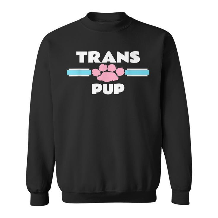 Trans Pup Gay Puppy Play Transexual Transgender Kink  Sweatshirt