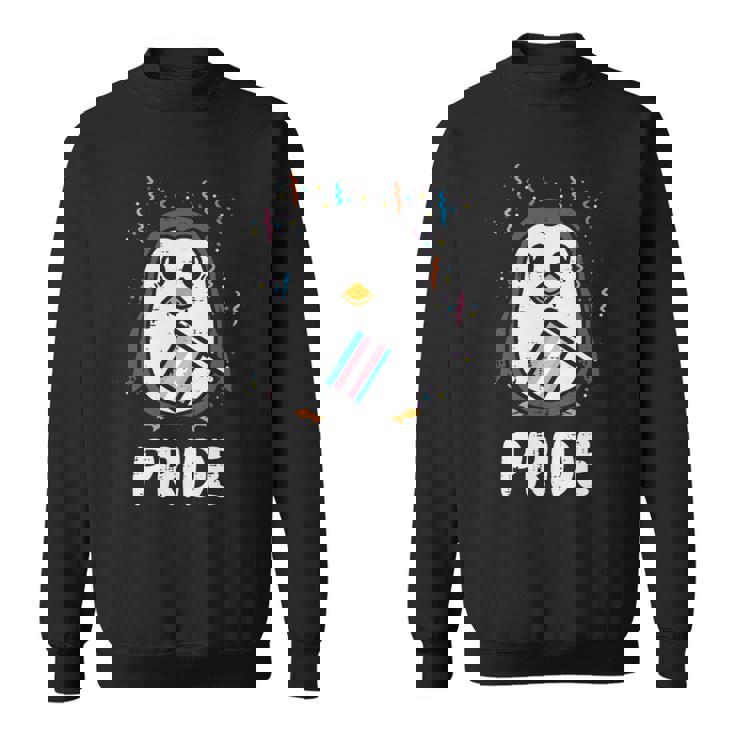 Transgender Flag Penguin Lgbt Trans Pride Stuff Animal Sweatshirt
