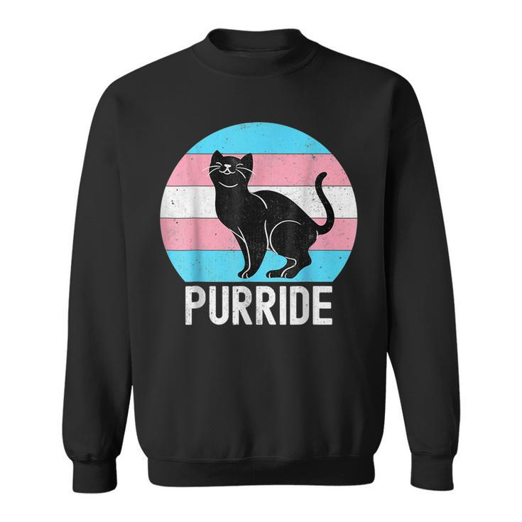 Transgender Flag Trans Pride Ftm Mtf Cat Lover  Sweatshirt
