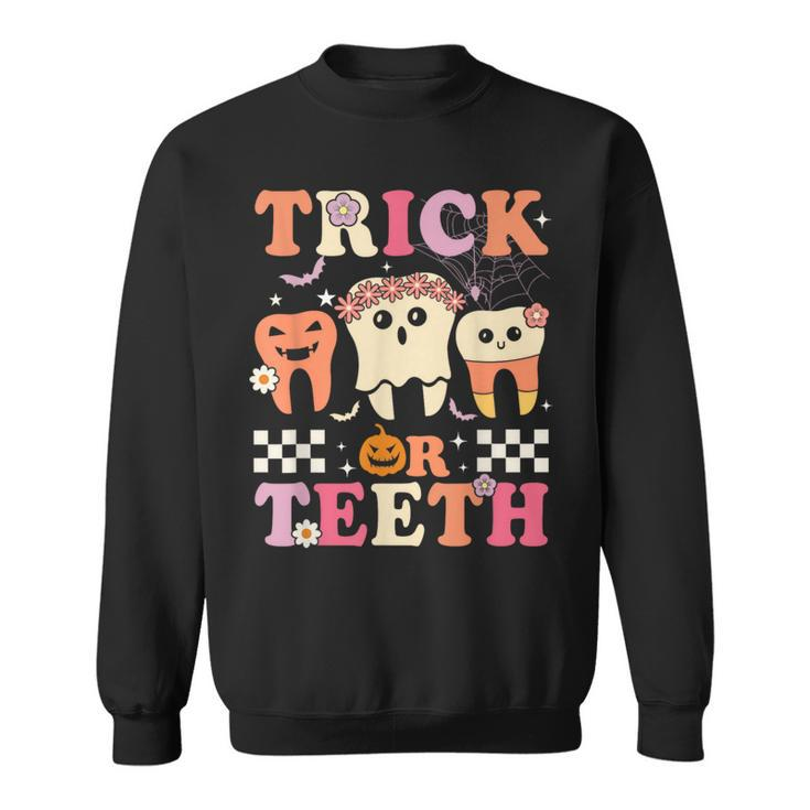 Trick Or Th Dental Treat Dentist Assistant Halloween Sweatshirt