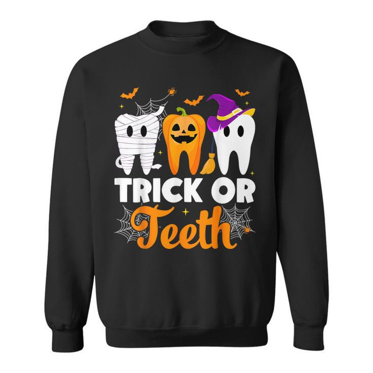 Trick Or Th Halloween Costumes Dental Assistant Dentist Sweatshirt